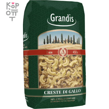 Grandis Creste Di Gallo Гребешки - Макаронные изделия 450гр.*20шт. &mdash; Корейские товары для всей семьи(КорОпт)