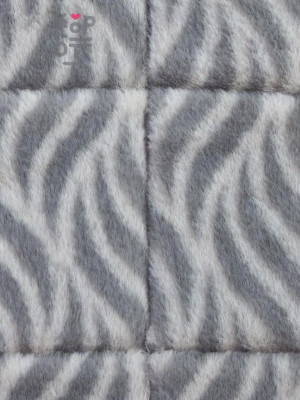MidWest Deluxe Wave Bed Лежанка для собак и кошек меховая, серая, 70,5х53х7,5 см