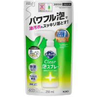 KAO CuCute Clear Foam Spray Grapefruit Fragrance - Средство для мытья посуды пеной, с ароматом грейпфрута 