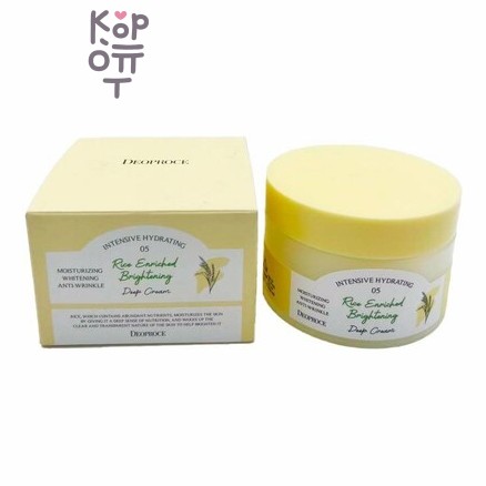 Deoproce Cream Deep Rice Enriched Brightening 05 - Осветляющий глубокоувлажняющий крем с экстрактом риса, 100 г
