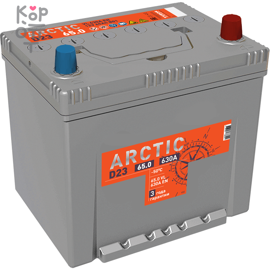 Аккумулятор ARCTIC ASIA 6СТ-65.0 VL B01, 65A, D23 ( L )