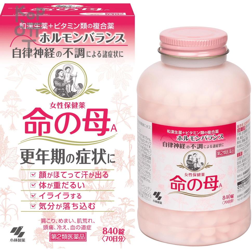 Kobayashi Mother of Life A for Menopausal Supplement Tablet - Мать Жизни  Inochi No Haha БАД для женского здоровья, 840таб.(от 40 лет) по цене 6 248  руб. в интернет магазине Корейские товары