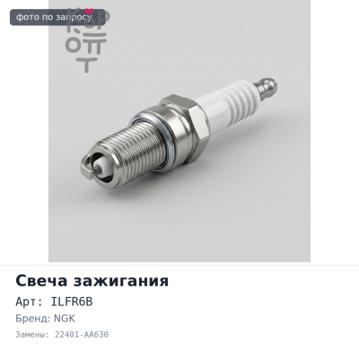 Свеча зажигания ILFR6B 6481 22401-AA630 NGK