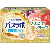 Hakugen HERS Bath Labo Fresh Fruits Bath Salts - Увлажняющая соль для ванны (яблоко, персик, апельсин, виноград) 45гр.*12шт.табл.