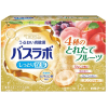 Hakugen HERS Bath Labo Fresh Fruits Bath Salts - Увлажняющая соль для ванны (яблоко, персик, апельсин, виноград) 45гр.*12табл. , купить с доставкой на дом фото 1 &mdash; Корейские товары для всей семьи(КорОпт)