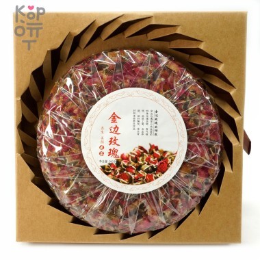 Цветочный чай &quot;Здоровье и Красота&quot; в подарочной упаковке - Золотая Роза, 200гр. — Корейские товары для всей семьи(КорОпт)