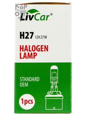 LIVCAR HALOGEN LAMP H27 12V 27W — Лампа накаливания