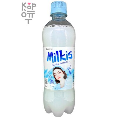 LOTTE Газированный напиток Милкис, молочный, 500 мл