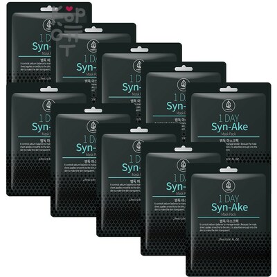 Med B MD:1 1 Day Syn-Ake Mask Pack Тканевая маска с экстрактом змеиного яда 27мл.