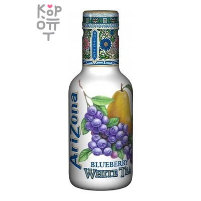 Arizona Bluberry white tea 450 — Напиток б/а негаз мл, 1×6, шт