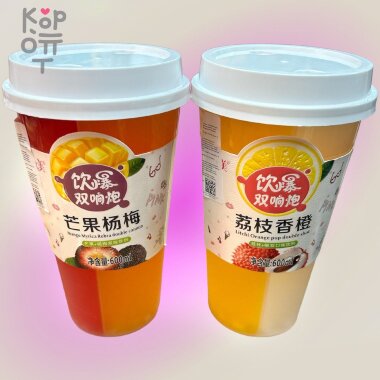 Напиток Shan Youmei Double Shot - Два напитка в одном стакане со вкусом, 600мл. — Корейские товары для всей семьи(КорОпт)