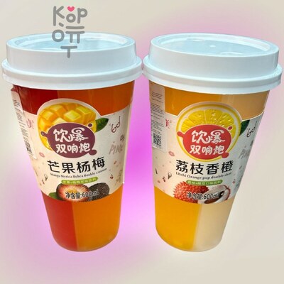 Напиток Shan Youmei Double Shot - Два напитка в одном стакане со вкусом, 600мл.