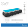 Каркасный прямоугольный бассейн Bestway Power Steel Frame Pool модель 5619Q, 549*274*132см(16477л.), фильтрующий насос, тент, лестница в комплекте, купить с доставкой на дом фото 3 — Корейские товары для всей семьи(КорОпт)