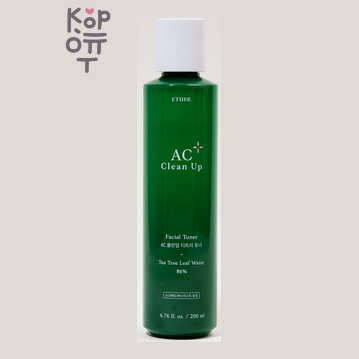 Etude AC Clean Up Facial Toner - Тонер для чувствительной кожи, 200 мл