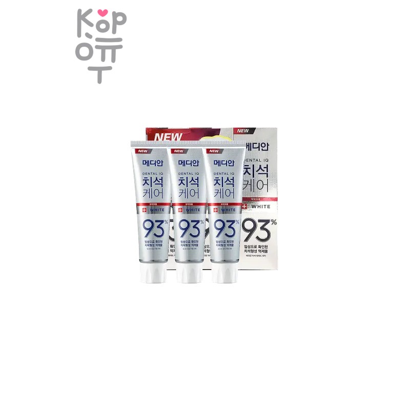 Зубная паста, отбеливающая с мятой/Белая/Tartar White Toothpaste 93%, Median