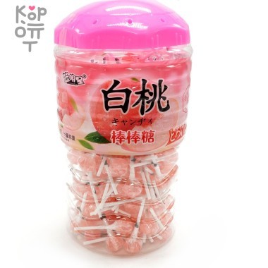 Леденец на палочке LanMing со вкусом Персика — Корейские товары для всей семьи(КорОпт)