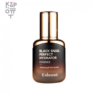 Eshumi Black Snail Perfect Hydrator Essence - Увлажняющая эссенция для лица, 35мл.