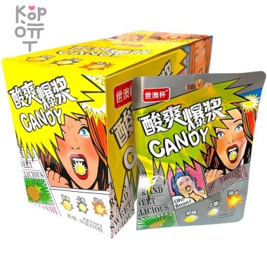 Кислая карамель Oh Boon Sour Candy - Опасная кислота со вкусом Лимона &mdash; Корейские товары для всей семьи(КорОпт)