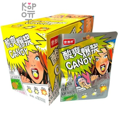 Кислая карамель Oh Boon Sour Candy - Опасная кислота со вкусом Лимона