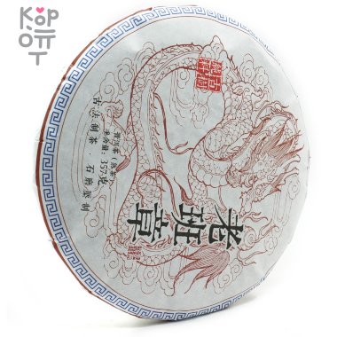 Чай Pu&#039;er Tea Лаобаньчжан крупнолистовой высушенный на солнце зеленый чай Пуэр 2008 год, 357гр. — Корейские товары для всей семьи(КорОпт)
