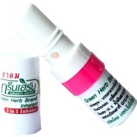 Green Herb Brand Inhaler 2 in 1 - Ингалятор с аппликатором 2 в 1 с Эфирными Маслами 2мл. 