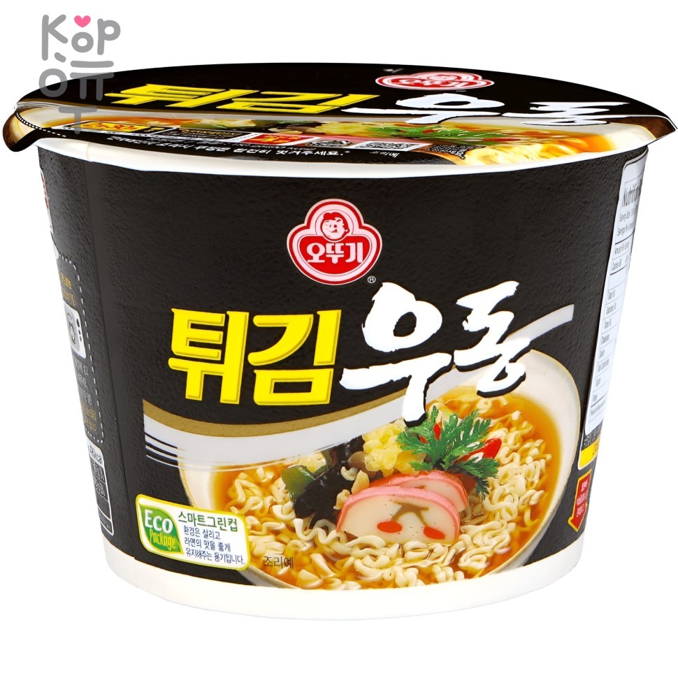 OTTOGI Tempura Udon Big Bowl - Лапша Удон со вкусом морепродуктов, 110гр.
