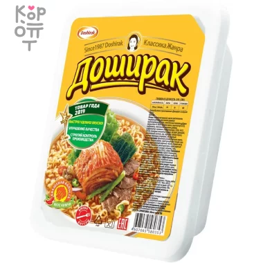 Доширак - Лапша быстрого приготовления со вкусом кимчи 90гр.*24шт.    &mdash; Корейские товары для всей семьи(КорОпт)