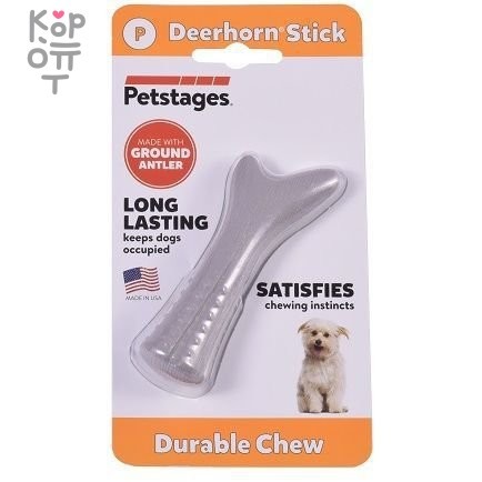 Petstages игрушка для собак Deerhorn, с оленьими рогами 9 см очень маленькая, купить с доставкой на дом фото 1 — Корейские товары для всей семьи(КорОпт)
