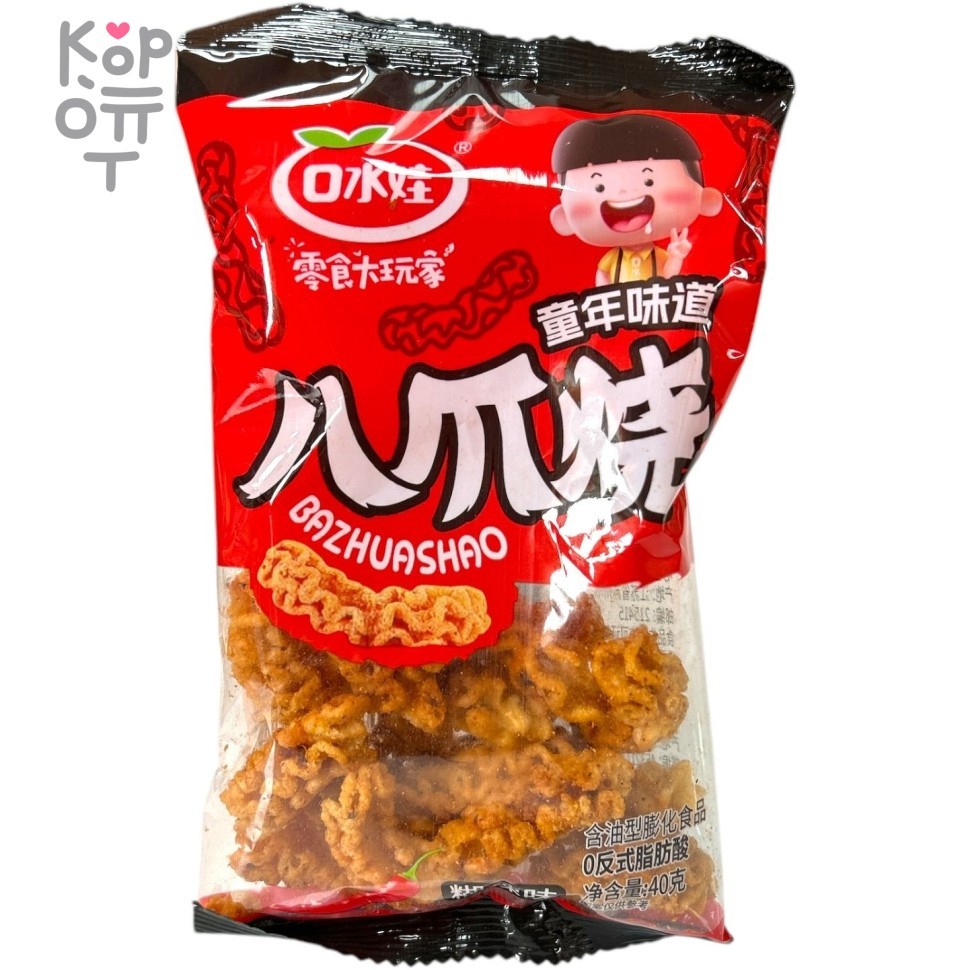 Чипсы - Вкус детства - Осьминог на гриле, пряный, красный, купить с доставкой на дом фото 1 &mdash; Корейские товары для всей семьи(КорОпт)