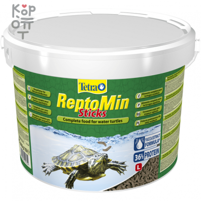 Tetra ReptoMin корм в виде палочек для водных черепах 10 л (ведро)