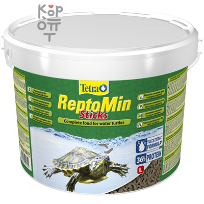Tetra ReptoMin корм в виде палочек для водных черепах 10л. (ведро)