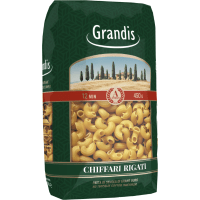 Grandis Chiffari Rigati Рожки Рифленные - Макаронные изделия 450гр., Коробка 20шт.