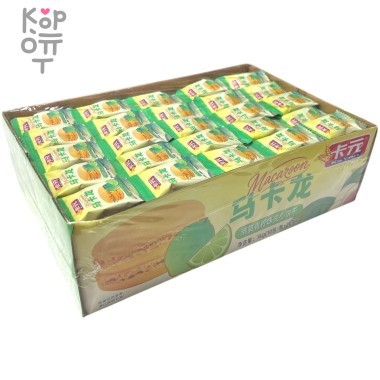 Macaroon Cake - Печенье Макарун хрустящее со вкусом Лайма — Корейские товары для всей семьи(КорОпт)
