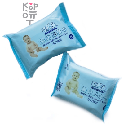 Koido Baby Skincare Wipes - Детские влажные салфетки с чайными полифенолами, размер листа (140*165, 30шт.)