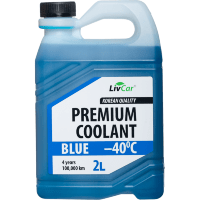 LIVCAR PREMIUM COOLANT BLUE -40 - Всесезонный антифриз для автомобилей (Голубой)