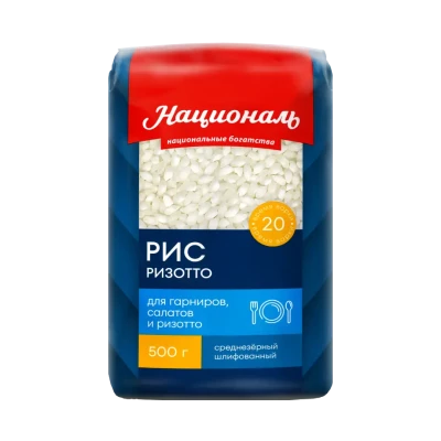 Националь PREMIUM — Рис «Ризотто» среднезерный, 500 г