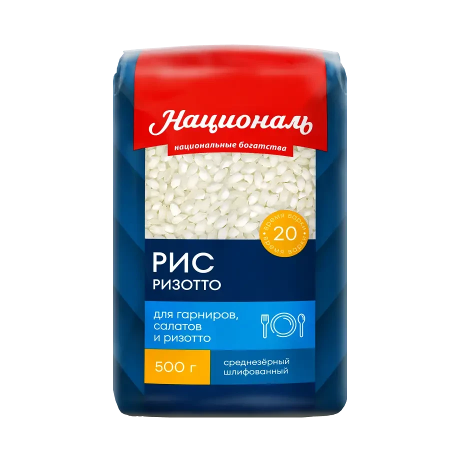 Националь PREMIUM — Рис «Ризотто» среднезерный, 500 г