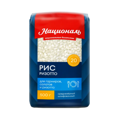 Националь PREMIUM Рис «Ризотто», среднезёрный, 500 г