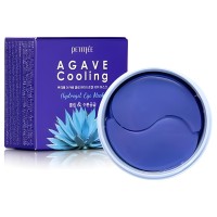 Petitfee Agave Cooling Hydrogel Eye Mask - Гидрогелевые патчи, Успокаивающее охлаждение с экстрактом агавы и черники! 60шт.