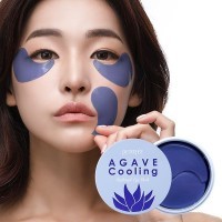 Petitfee Agave Cooling Hydrogel Eye Mask - Гидрогелевые патчи, Успокаивающее охлаждение с экстрактом агавы и черники! 60шт.
