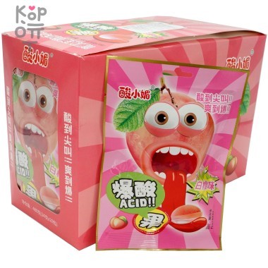 Кислая карамель Dongxu Acid со вкусом Персика — Корейские товары для всей семьи(КорОпт)