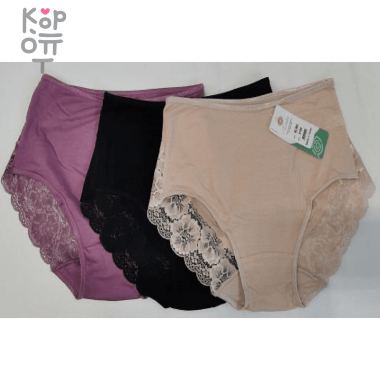 Трусы женские высокие, Ю.Корея — Корейские товары для всей семьи(КорОпт)