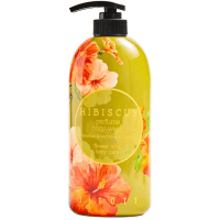 Jigott Hibiscus Perfume Body Wash - Парфюмированный гель для душа с экстрактом гибискуса 750 мл