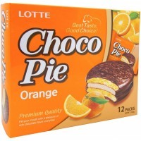 Lotte Choco pie - Бисквитное пирожное в шоколадной глазури Чокопай, 28гр., Коробка 12шт.