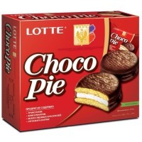 Lotte Choco pie - Бисквитное пирожное в шоколадной глазури Чокопай, 28гр., Коробка 12шт.