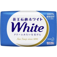 KAO White Soap Bath Size - Кремовое туалетное мыло со скваланом, аромат Цветочного Мыла.