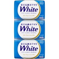 KAO White Soap Bath Size - Кремовое туалетное мыло со скваланом, аромат Цветочного Мыла.
