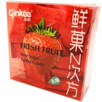 Ginkee Fresh Fruit Tablet Candy - Леденцы освежающие, без сахара 30шт.