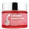 JIGOTT ZENZIA Collagen Ampoule Cream - Увлажняющий крем для лица с коллагеном 70мл., купить с доставкой на дом фото 2 &mdash; Корейские товары для всей семьи(КорОпт)