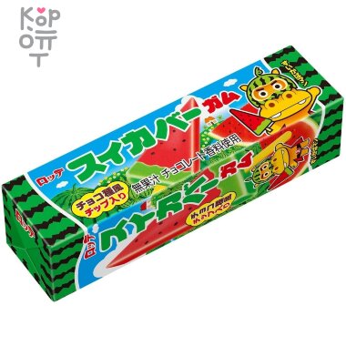 Lotte Watermelon Bar - Резинка жевательная со вкусом Арбуза 24,6гр. — Корейские товары для всей семьи(КорОпт)